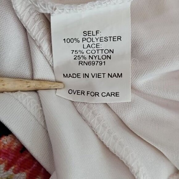 Fig & Flower Blouse Size Medium Red Floral Boho Peasant Tunic Lined Festival GUC - Picture 7 of 14